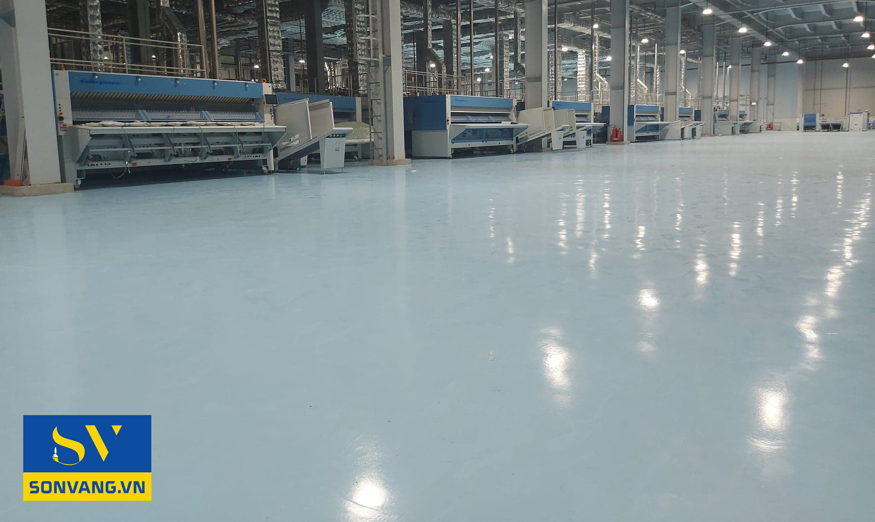 Thi công sơn epoxy cho phòng sạch - Công ty Sơn Vàng