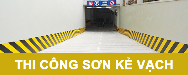 Thi công sơn kẻ vạch